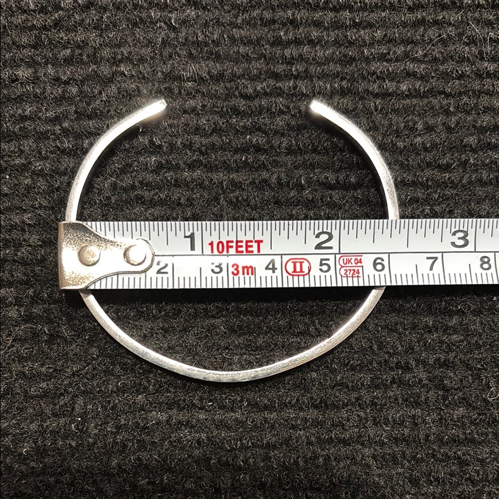 Mantra Bands Silver Tone Inspirational Cuff Bracelet Set - Picture 7 of 11